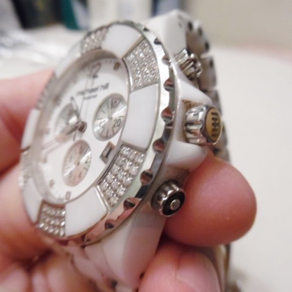 Michael Hill Watch 3/4 CTW DIAMONDS CERAMIC - Picture 7 of 7